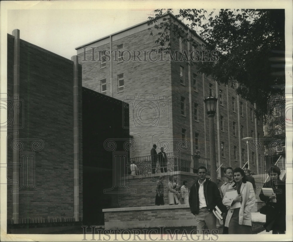 1964 Press Photo New law building at University of Wisconsin - Madison- Historic Images