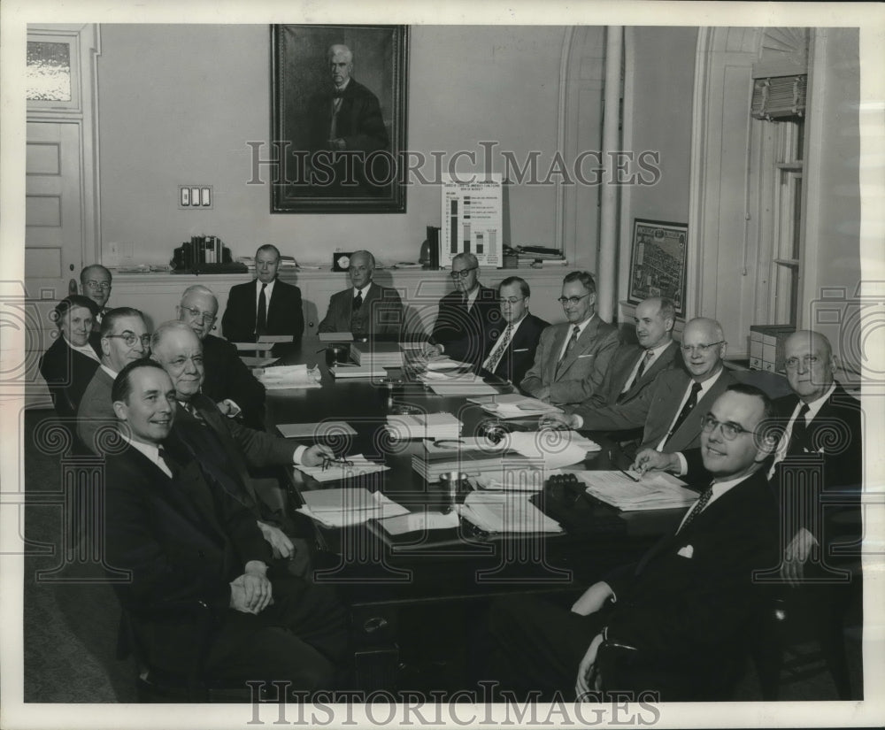 1955 Press Photo University of Wisconsin Board of Regents in Madison- Historic Images