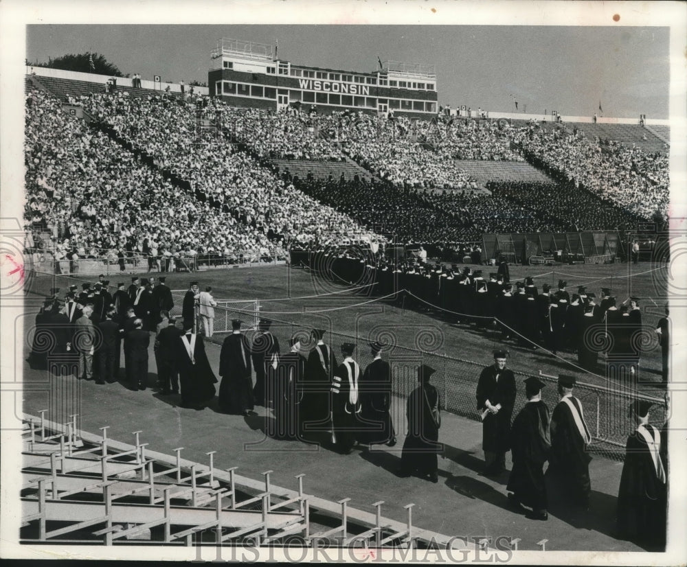 1959 Press Photo University of Wisconsin Madison&#39;s 106th commencement- Historic Images