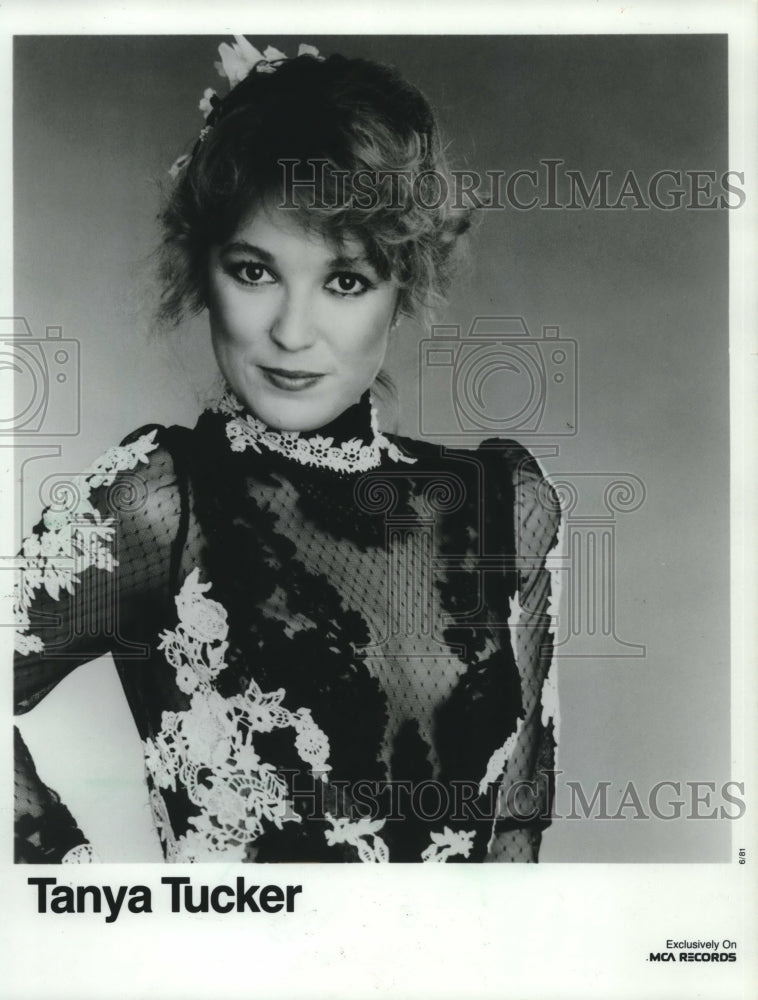 1981 Press Photo Singer Tanya Tucker to performa t State Fair Park Grandstand- Historic Images