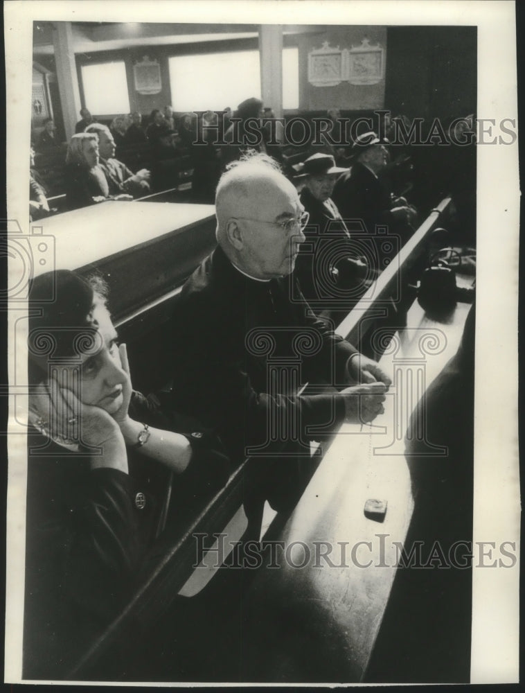 1957 Press Photo Francis Cardinal Spellman spent 48 hours in Paris incognito