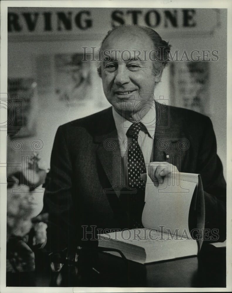 1971 Press Photo Author Irving Stone- Historic Images