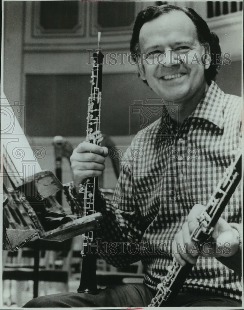 1973 Press Photo Ray Still professional oboe player, Chicago Symphony Orchestra- Historic Images