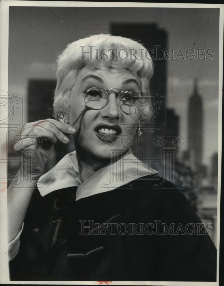 1955 Press Photo Actress Ann Sothern with eyeglasses - mjc17871- Historic Images