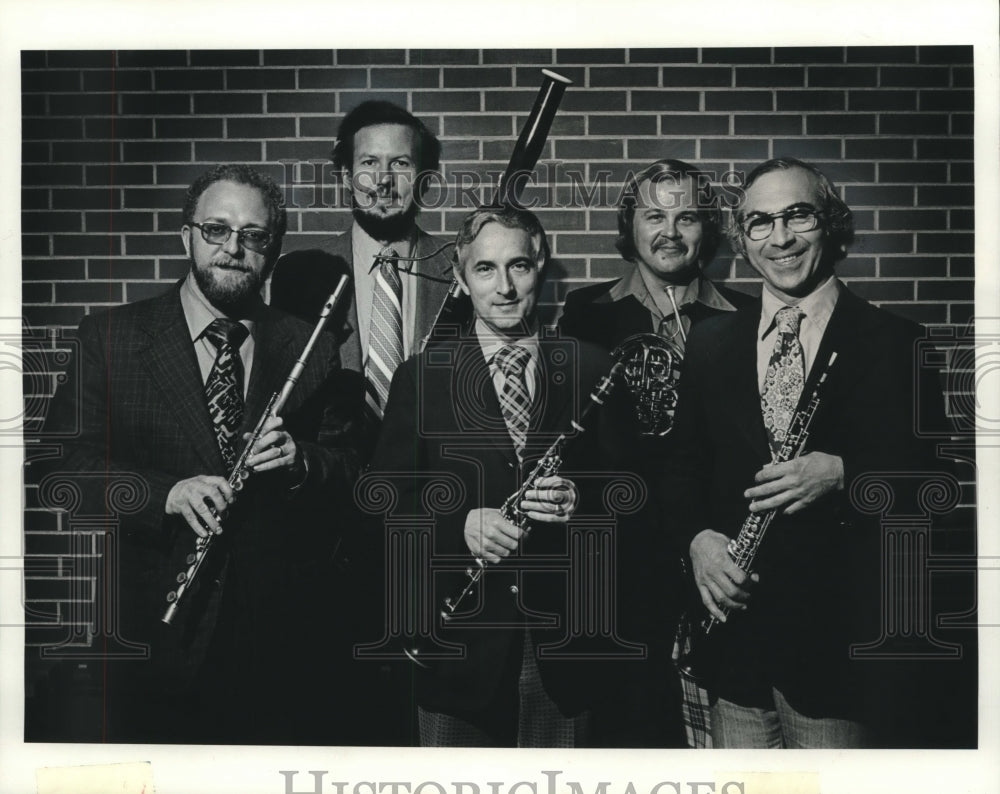 1974 Press Photo The Woodwind Arts Quintet, Wisconsin- Historic Images