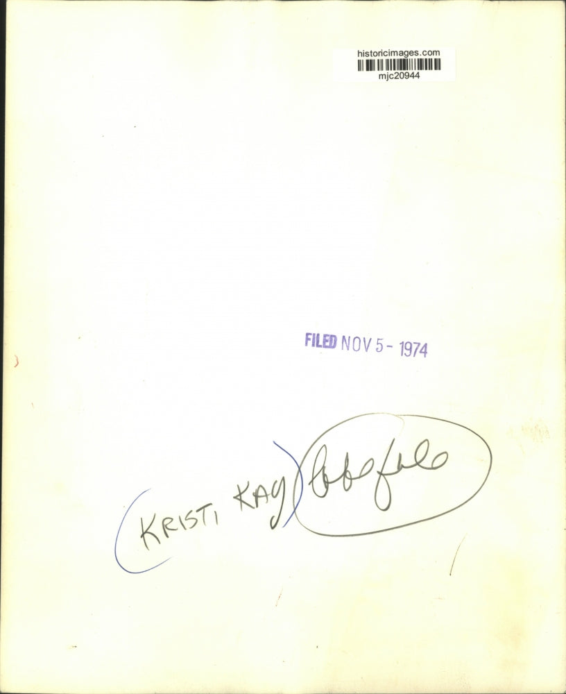 1974 Press Photo Kristi Kay - mjc20944