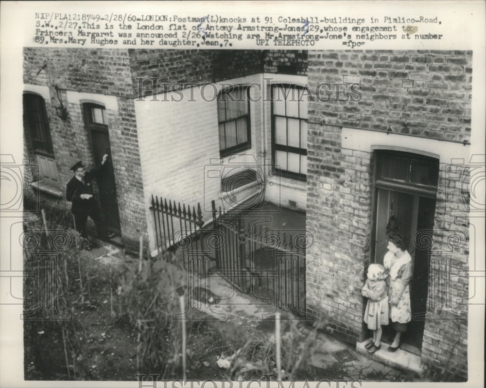 1960 Press Photo Antony Armstrong-Jones, future Earl of Snowdon&#39;s flat in London- Historic Images