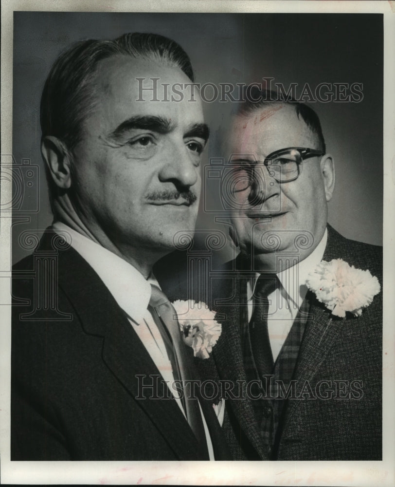 1962 Press Photo Kearney and Trecker Co.&#39;s Francis J. Trecker and J.F. Friedrick- Historic Images