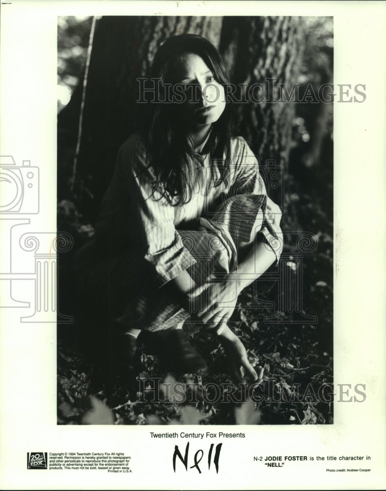 1994 Press Photo Jodie Foster actress starring in "Nell." - mjc22475- Historic Images