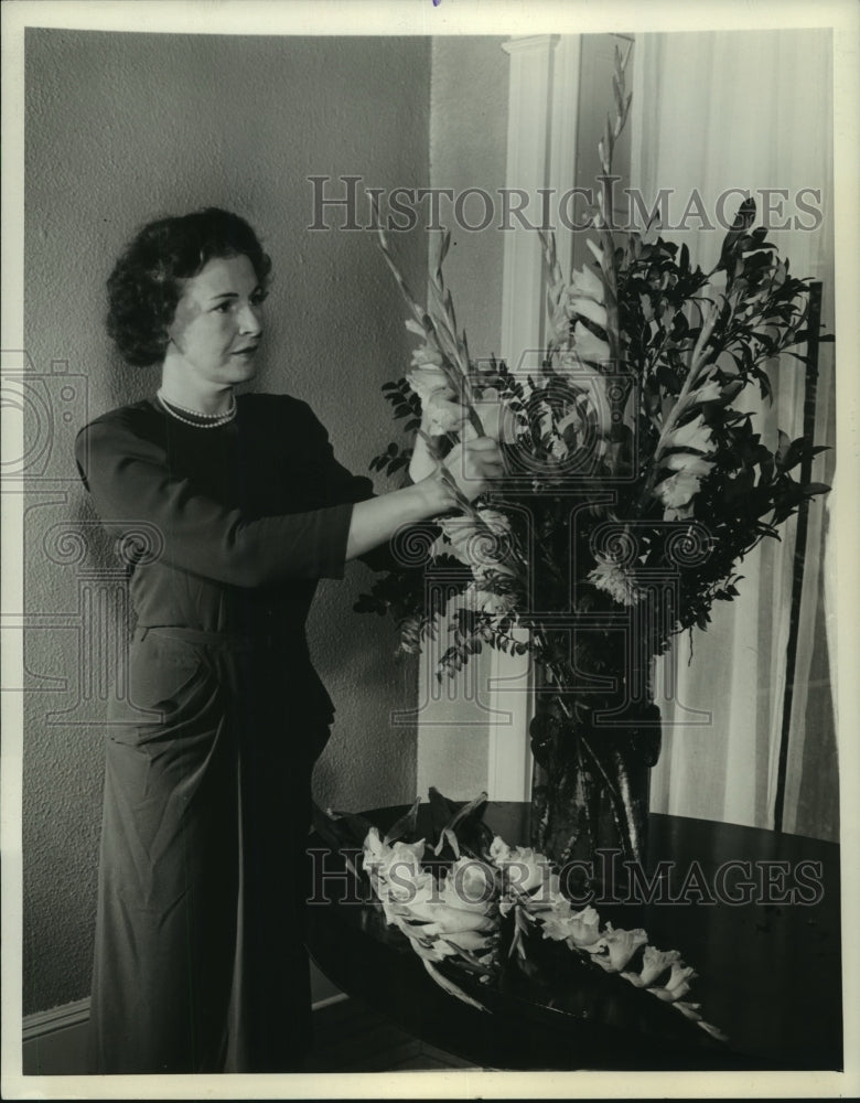 1944 Press Photo Frances Hutt Dewey, wife of New York's Gov. Thomas E. Dewey
