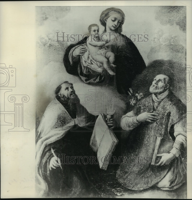 Load image into Gallery viewer, 1959 Press Photo Raphael's "Madonna With Saints" painting - mjc22741
