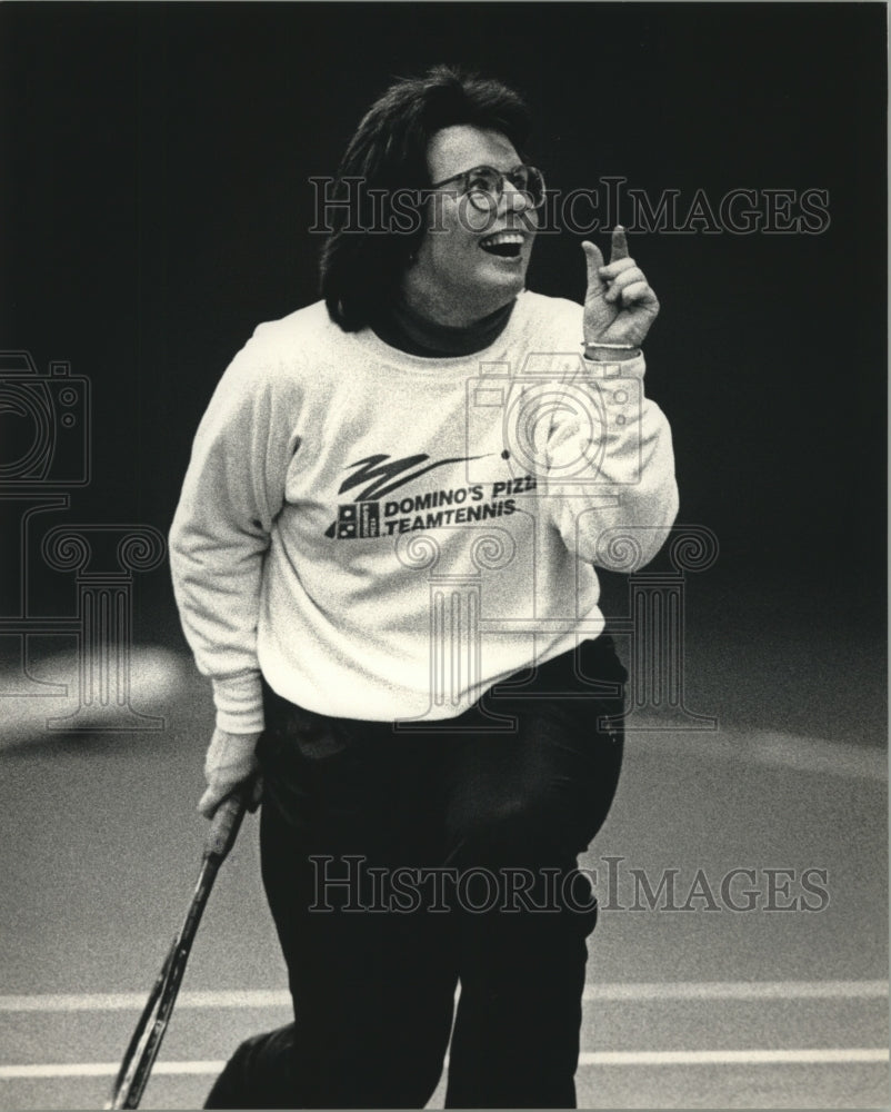 1988 Press Photo Tennis star Billie Jean King - mjc23306- Historic Images