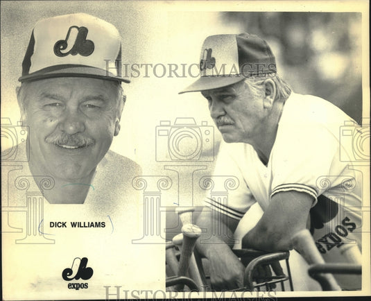 1980 Press Photo Dick Williams manager of Montreal Expos baseball team.- Historic Images