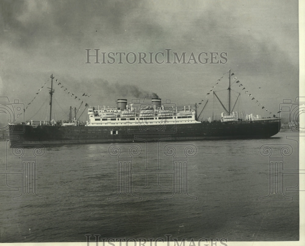 1929 Press Photo German Liner 'Saint Louis' Sails Into New York - mjc24133- Historic Images