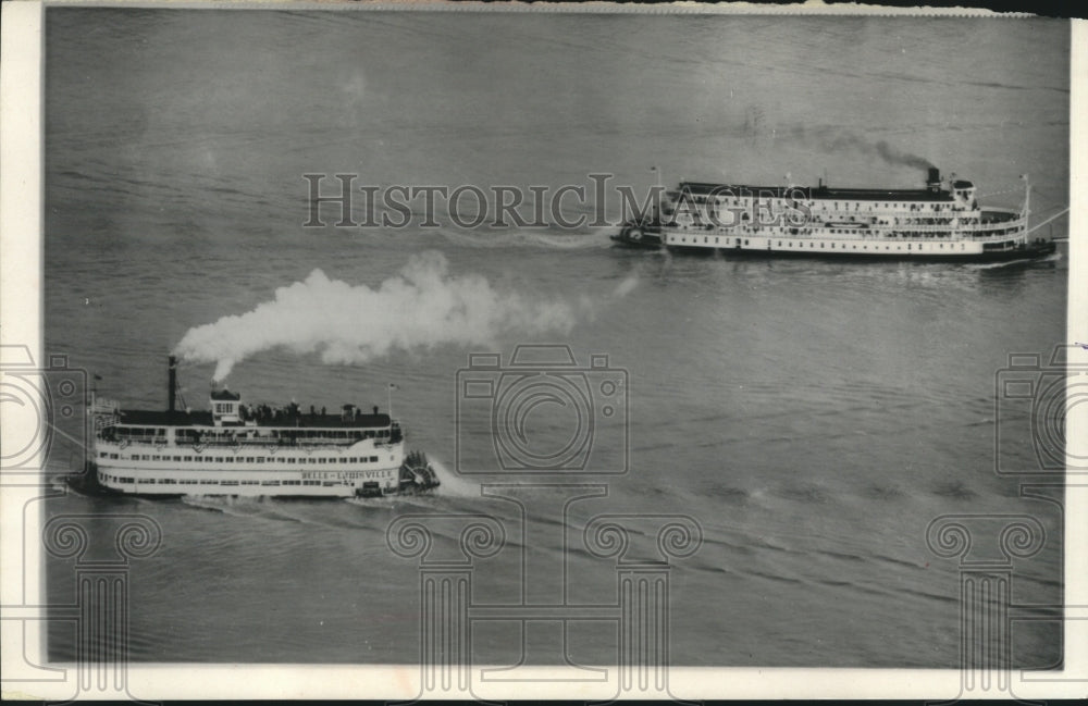 1965 Press Photo The Delta Queen gained revenge on Ohio River race - mjc24144- Historic Images