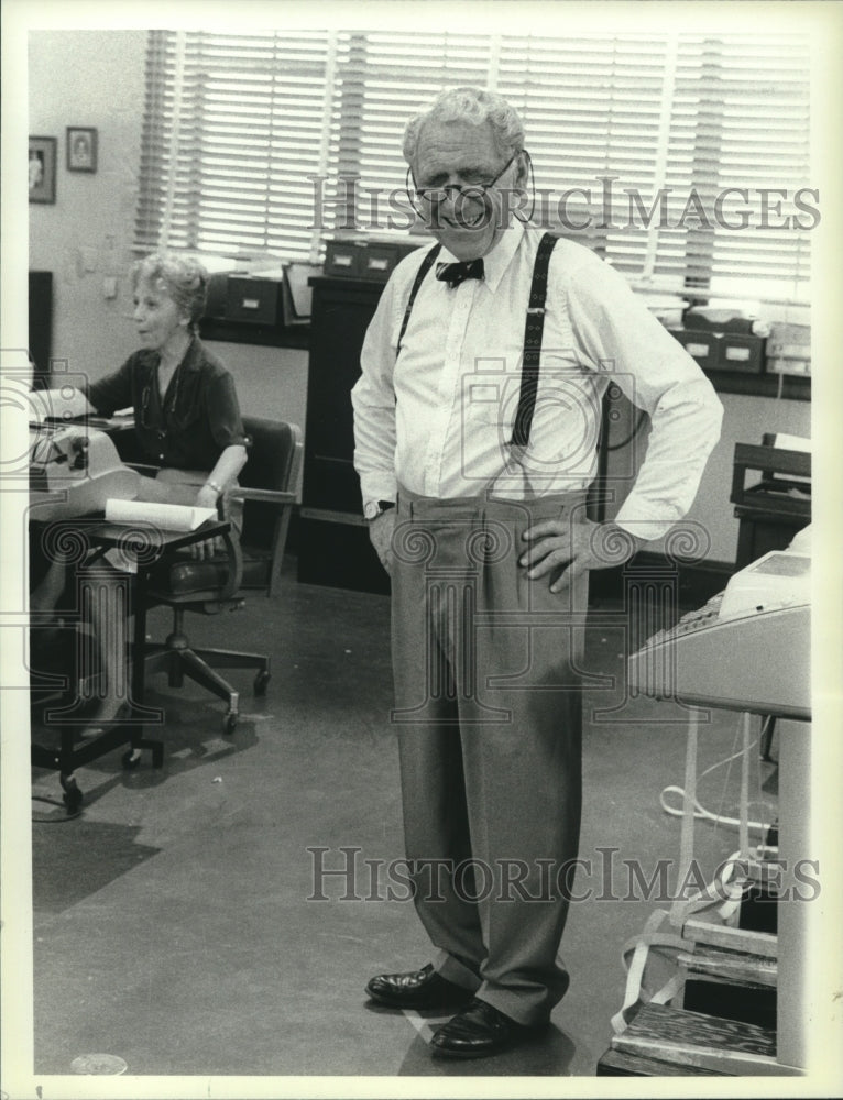 1984 Press Photo James Whitmore stars in the miniseries &quot;Celebrity&quot; on NBC- Historic Images