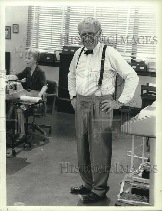 1984 Press Photo James Whitmore stars in the miniseries "Celebrity" on NBC- Historic Images