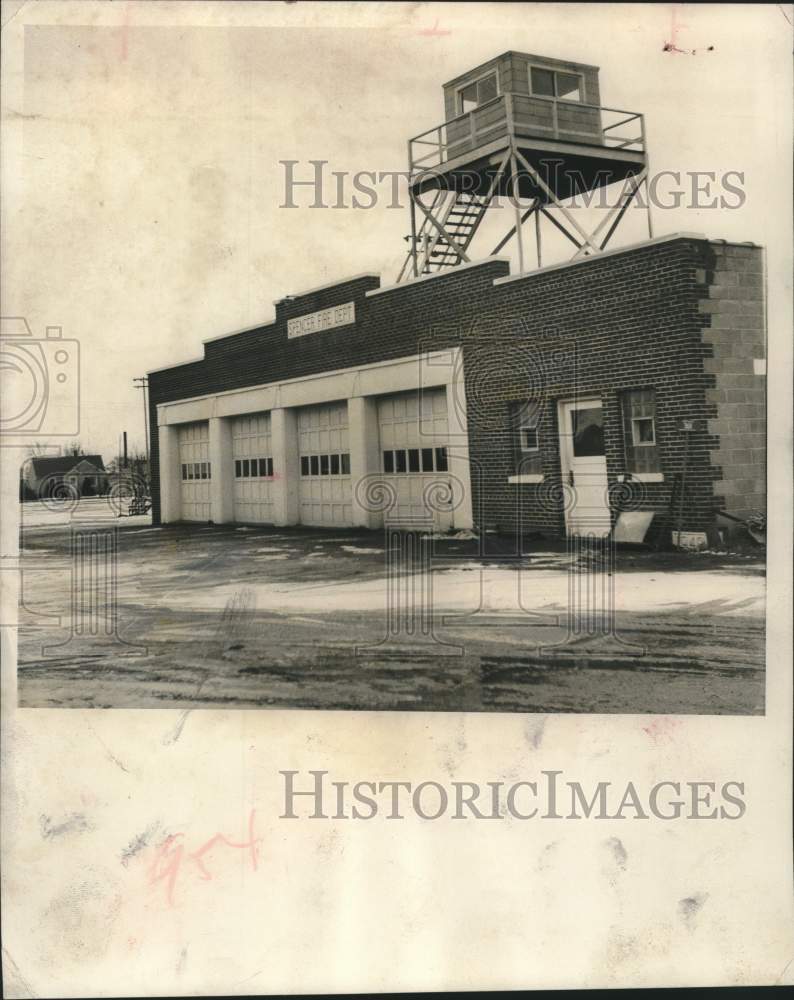 1959 Press Photo Spencer Fire Station - mjc25928- Historic Images