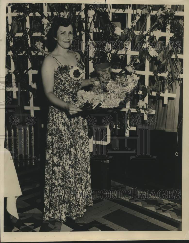 1938 Press Photo Mrs. Willis G. Sullivan local society - mjc25983