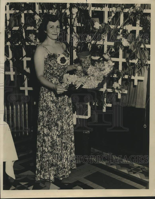 1938 Press Photo Mrs. Willis G. Sullivan local society - mjc25983