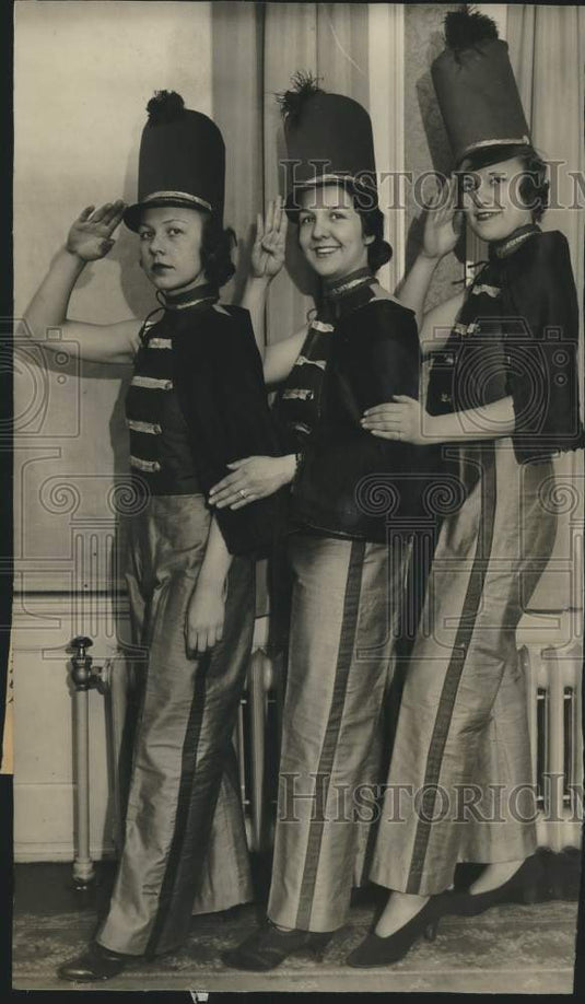 1932 Press Photo Mrs.Â Kenneth Read, Betty Orth & Constance Keysey, Milwaukee- Historic Images