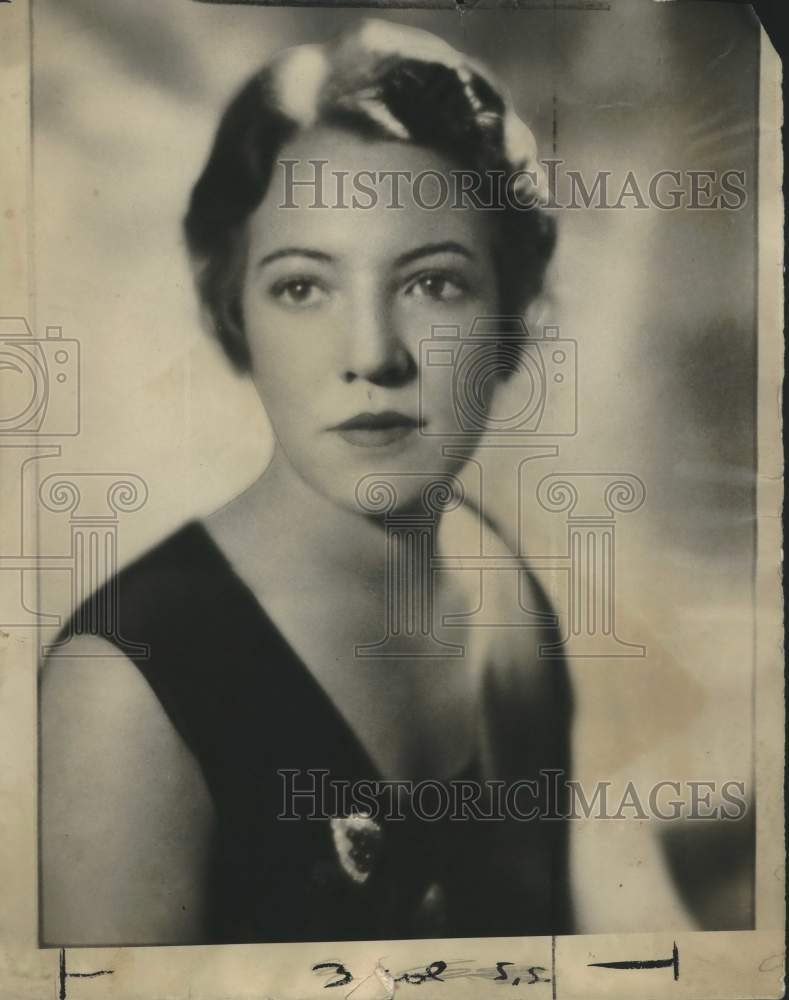 1937 Press Photo Miss Falk&#39;s engagement to Clarence H. Rasmussen, Milwaukee, Wis