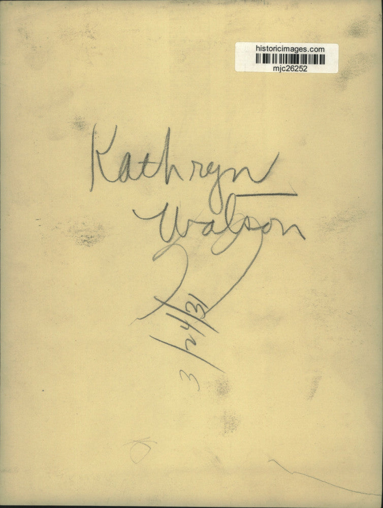 1931 Press Photo Kathryn Watson of Milwaukee, Wisconsin - mjc26252