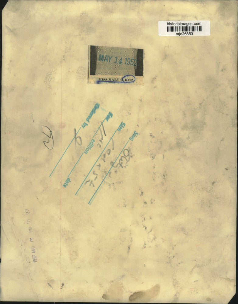 1952 Press Photo Miss Mary C. Ritz - mjc26350