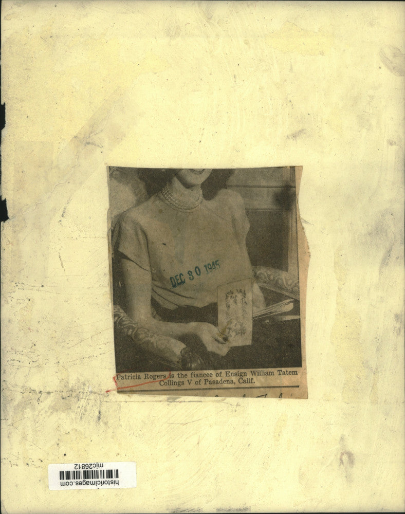 1945 Press Photo Patricia Rogers - mjc26812