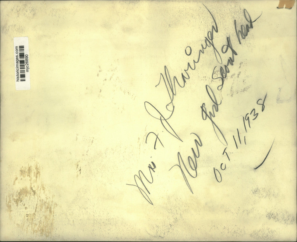 1938 Press Photo Mrs. F. J. Tharinger, new Girl Scout head - mjc26890