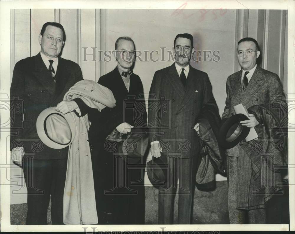 1955 Press Photo Joseph Pulitzer, editor of St. Louis Post-Dispatch &amp; others- Historic Images