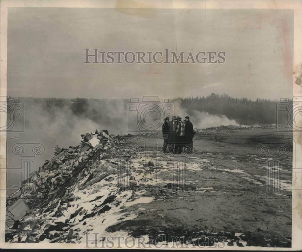 1951 Press Photo Rhinelander city dump in the Town of Pelican, Wisconsin- Historic Images