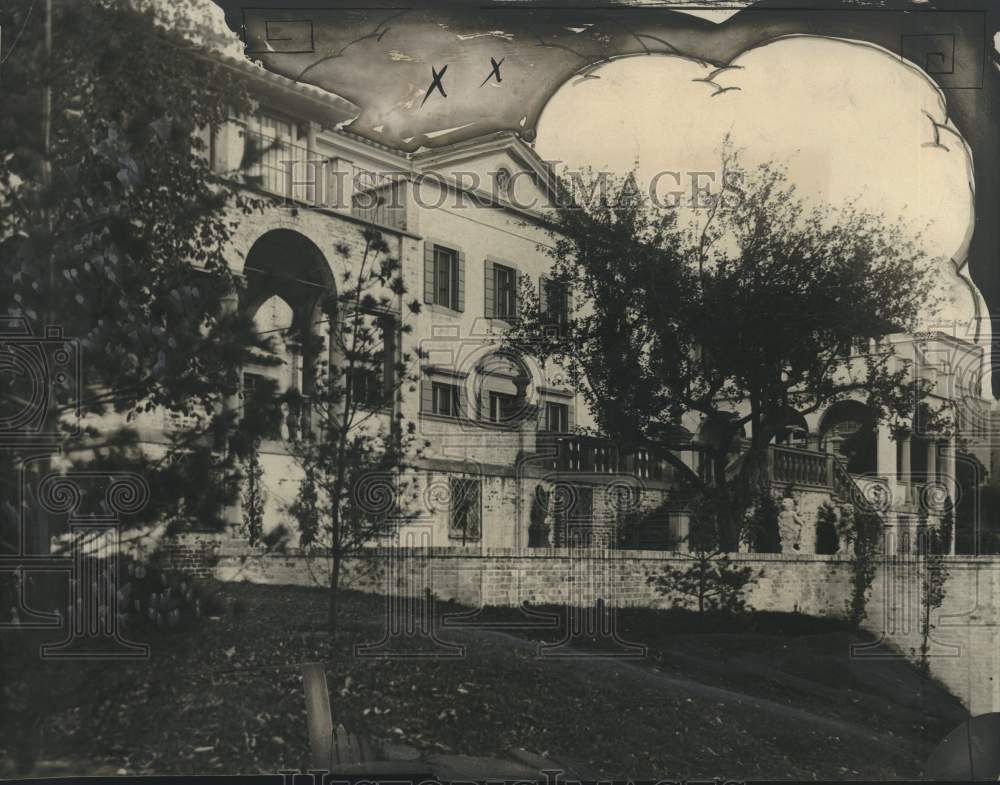 1927 Press Photo House facing Lake Michigan - mjc27048
