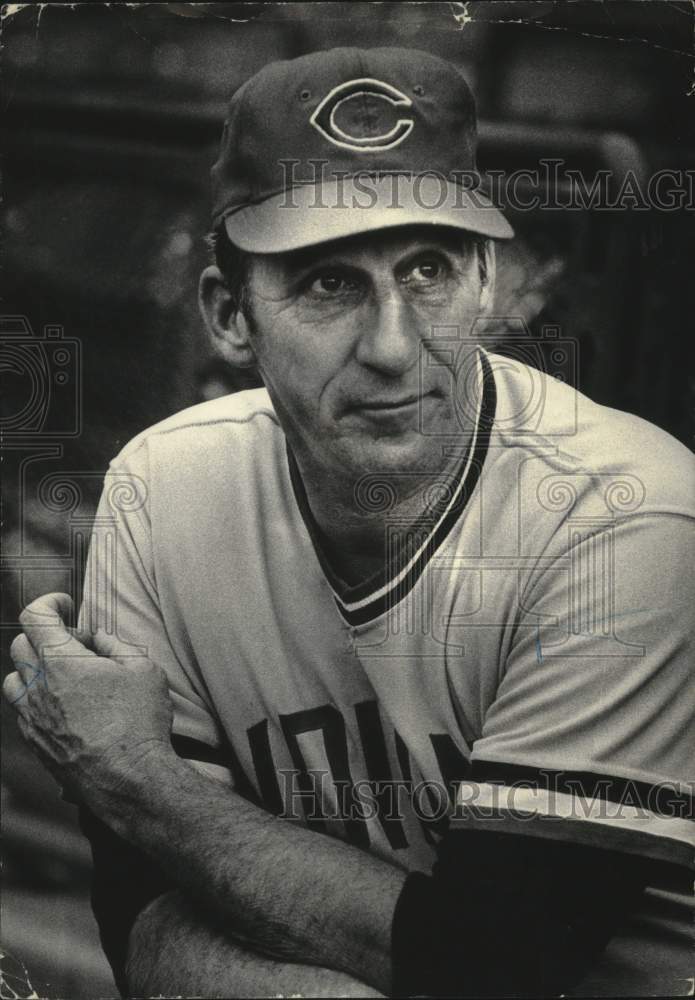 1972 Press Photo Warren Spahn, pitching coach for Cleveland Indians, Milwaukee- Historic Images