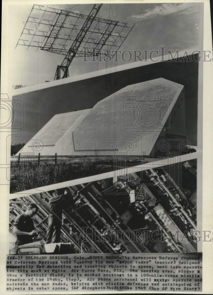 1969 Press Photo &quot;Super Radar&quot; at Eglin Air Force Base, Florida - mjc27729- Historic Images