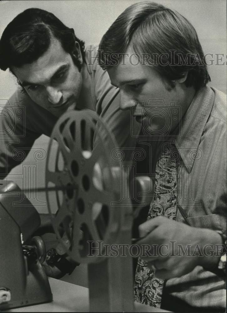 1973 Press Photo Dick Randall and Don Schroeder, Channel 12 - mjc27887- Historic Images