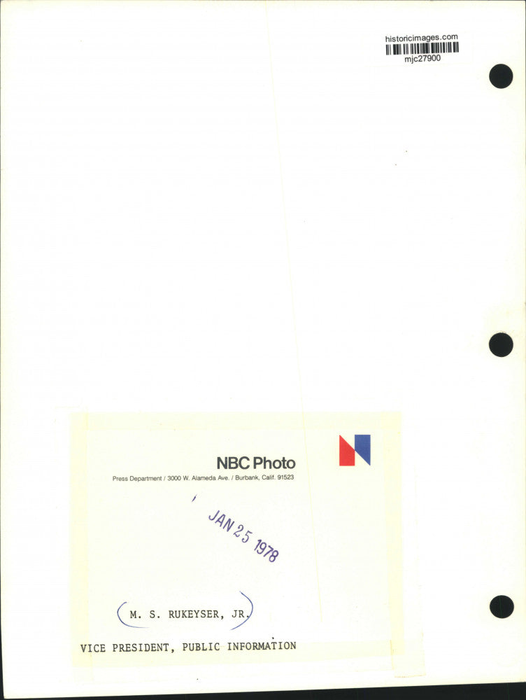 1978 Press Photo M. S. Rukeyser, Jr., VP of Public Information for NBC
