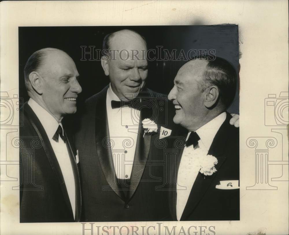 1949 Press Photo Leo Durocher, Fred Haney and Lloyd Larson at banquet ceremony- Historic Images