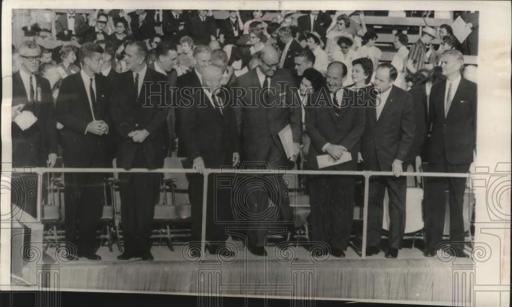 1960 Press Photo Party leaders at Democratic Convention in Los Angeles- Historic Images