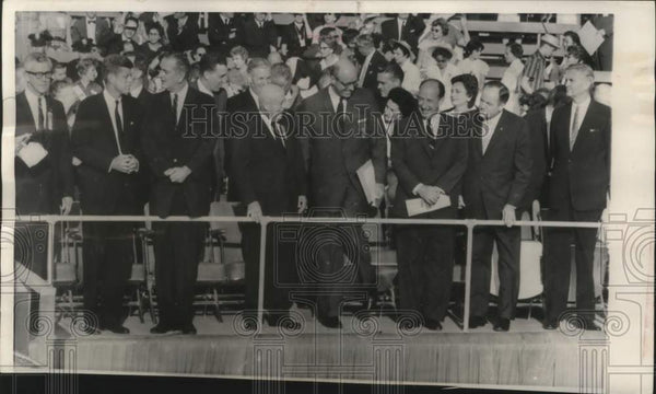 1960 Press Photo Party leaders at Democratic Convention in Los Angeles ...