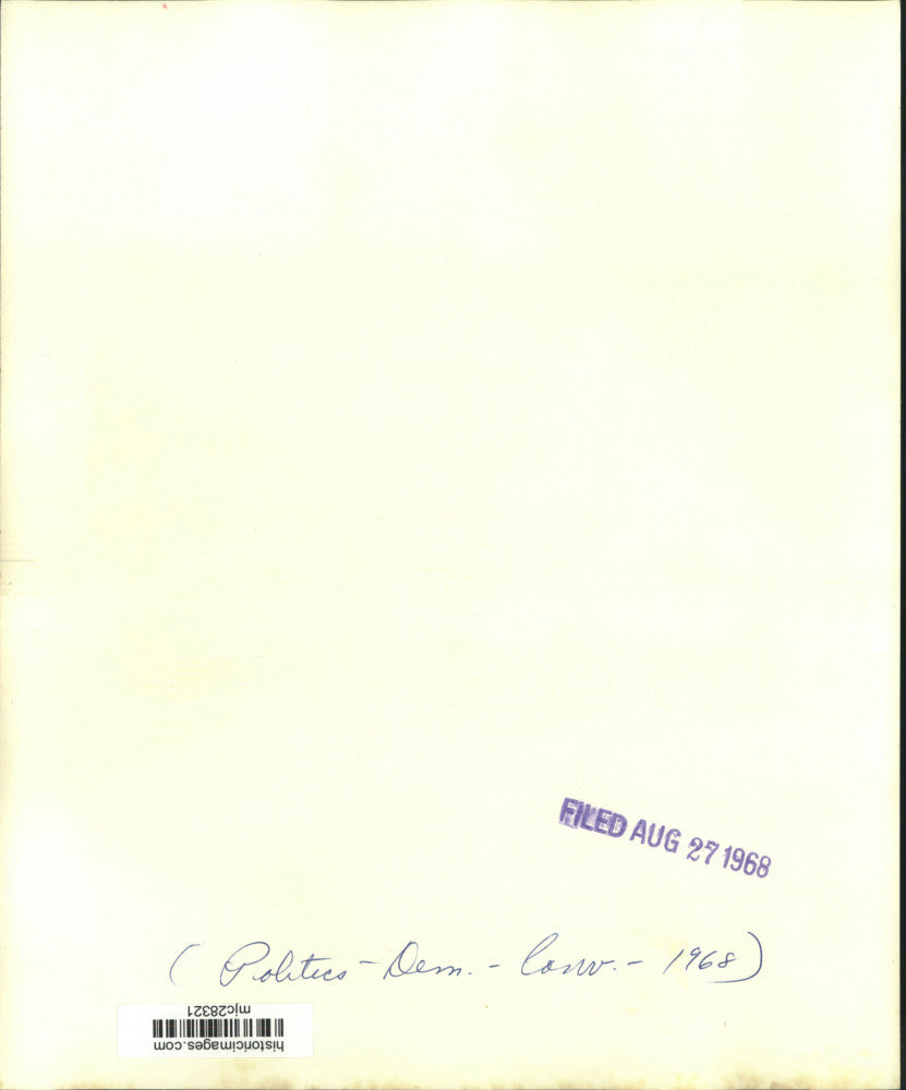 1968 Press Photo Democratic National Convention hall, Chicago, Illinois