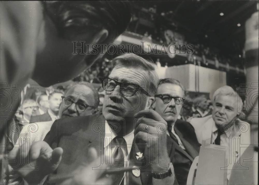 1968 Press Photo Wisconsin delegation at Democratic National Convention- Historic Images