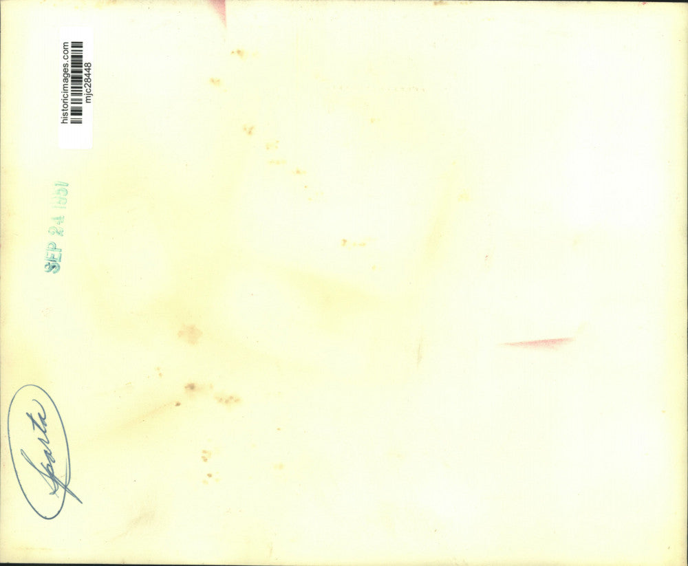 1951 Press Photo 100th US infantry donates funds for tables at a park in Sparta