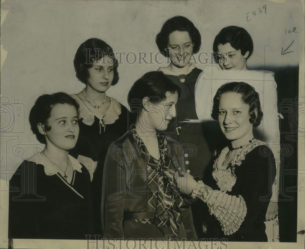 1931 Press Photo Laetere Players of Holy Angels High school, Milwaukee