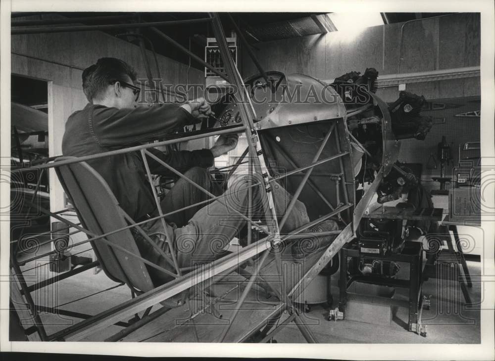 1965 Press Photo Michael Brugger of Experimental Aircraft Association Museum