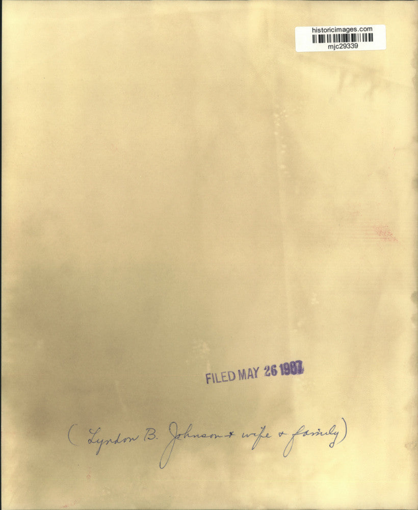 1967 Press Photo President Lyndon B. Johnson & family singing, Washington