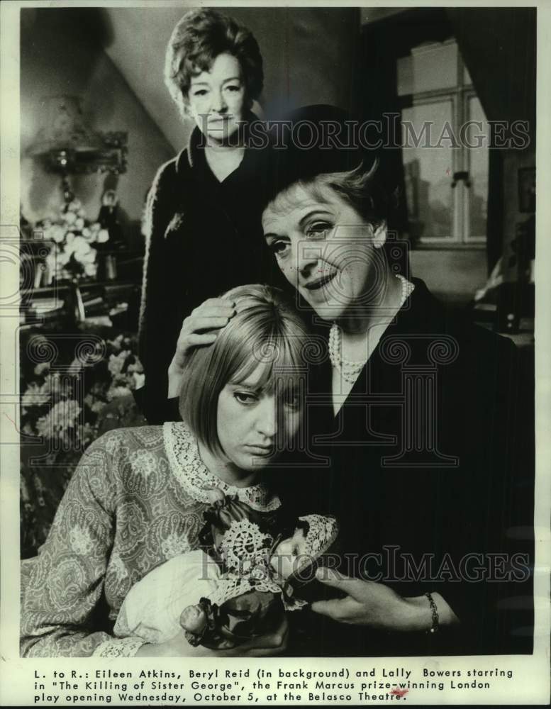 1966 Press Photo Beryl Reid &amp; others in &quot;The Killing of Sister George&quot;- Historic Images