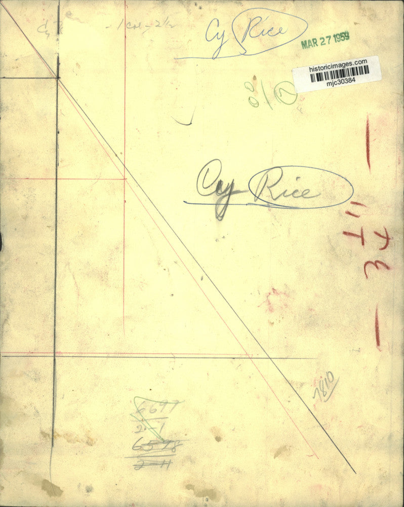 1959 Press Photo Cy Rice - mjc30384