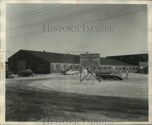 1957 Press Photo Wausau's new municipal garage and office building - mjc31002- Historic Images