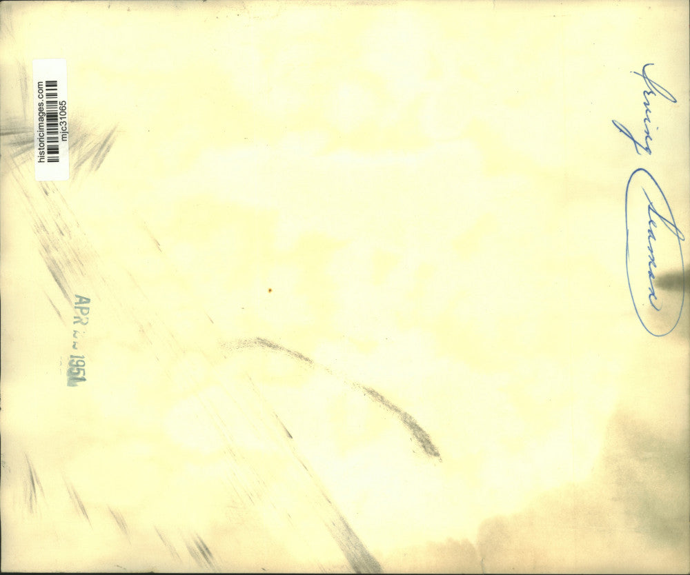 1951 Press Photo Irving Seaman, Weisbrod and Whitney meet at Waldorf Astoria